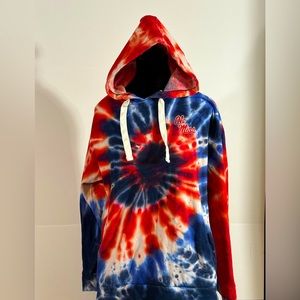 Ole miss tie die pull over hoodie